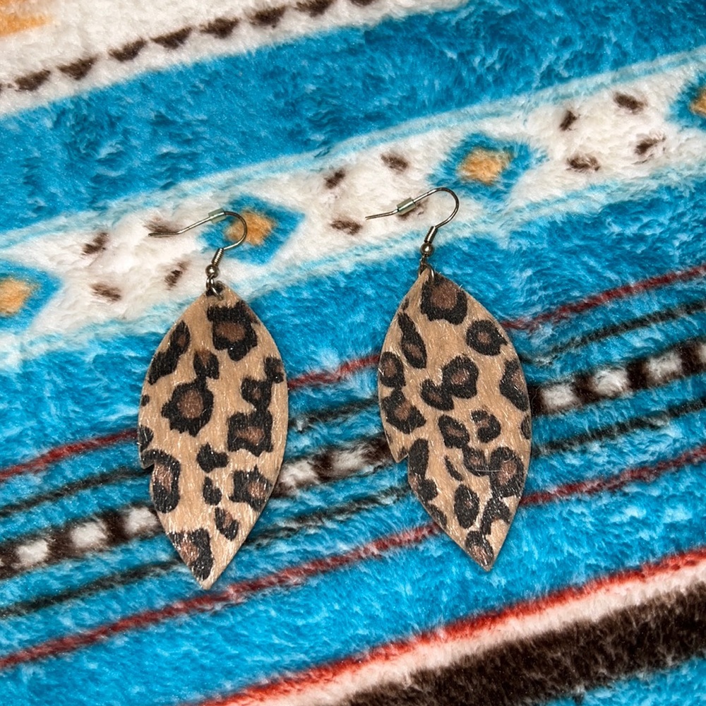 Leopard earrings
